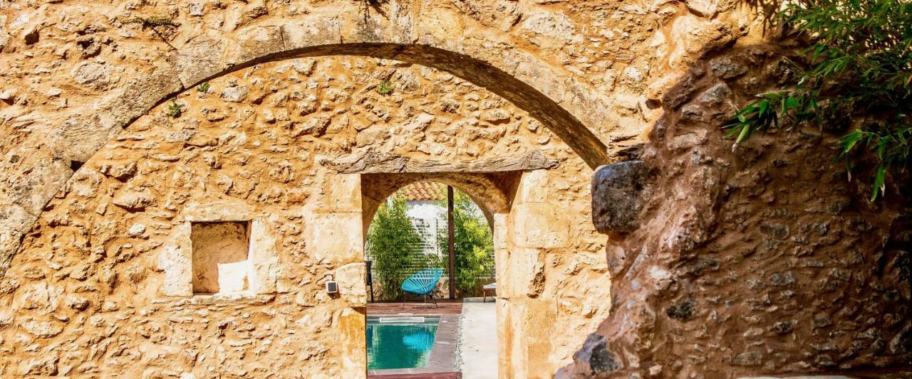 Almyrida Sands luxury stone villa Xirostérnion Exterior foto